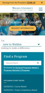 My Walden University Student Portal