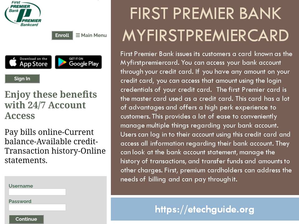 First Premier Bank | Myfirstpremiercard Login