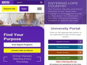 GCU Student Portal Login | Grand Canyon University Student Portal Login | GCU Login