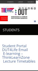 DUT Student Portal Login | Durban University Of Technology | DUT University Of Technology | DUT mobile app